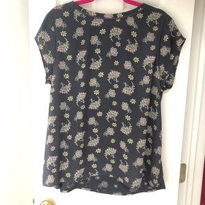 NWOT - Loft Mixed Media Top